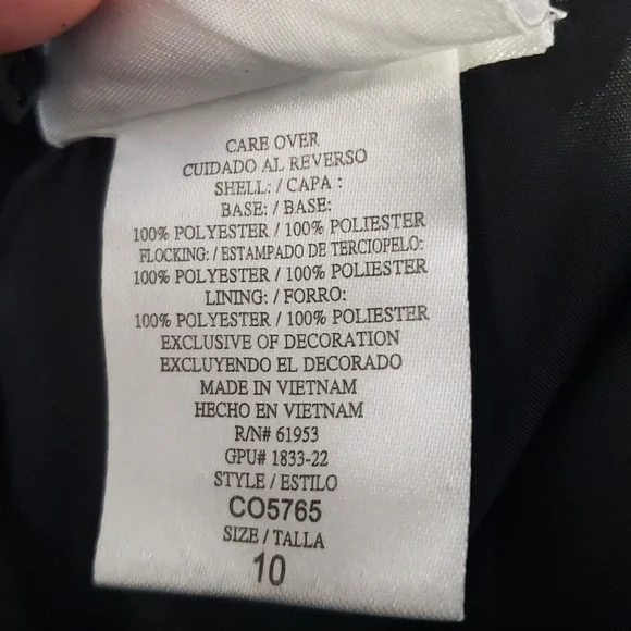 Girl' Elegant Green and Black Holiday Party Dress Size 10 Tulle Petticoat - Picture 13 of 16